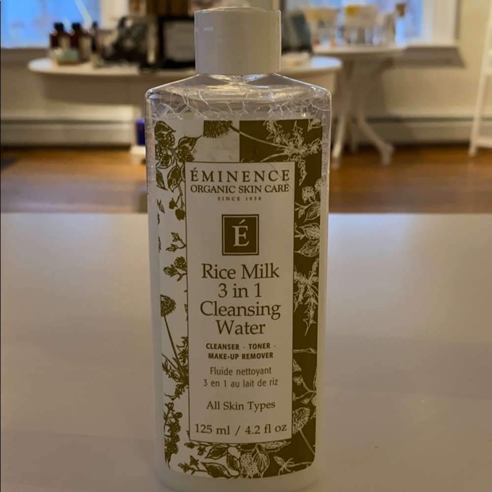 Eminence organics rice milk 3 in 1 cleansing water